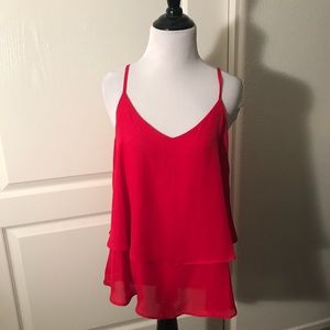 Annabella Red Flowy Tank
